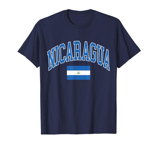 Nicaragua Flag Graphic T-Shirt