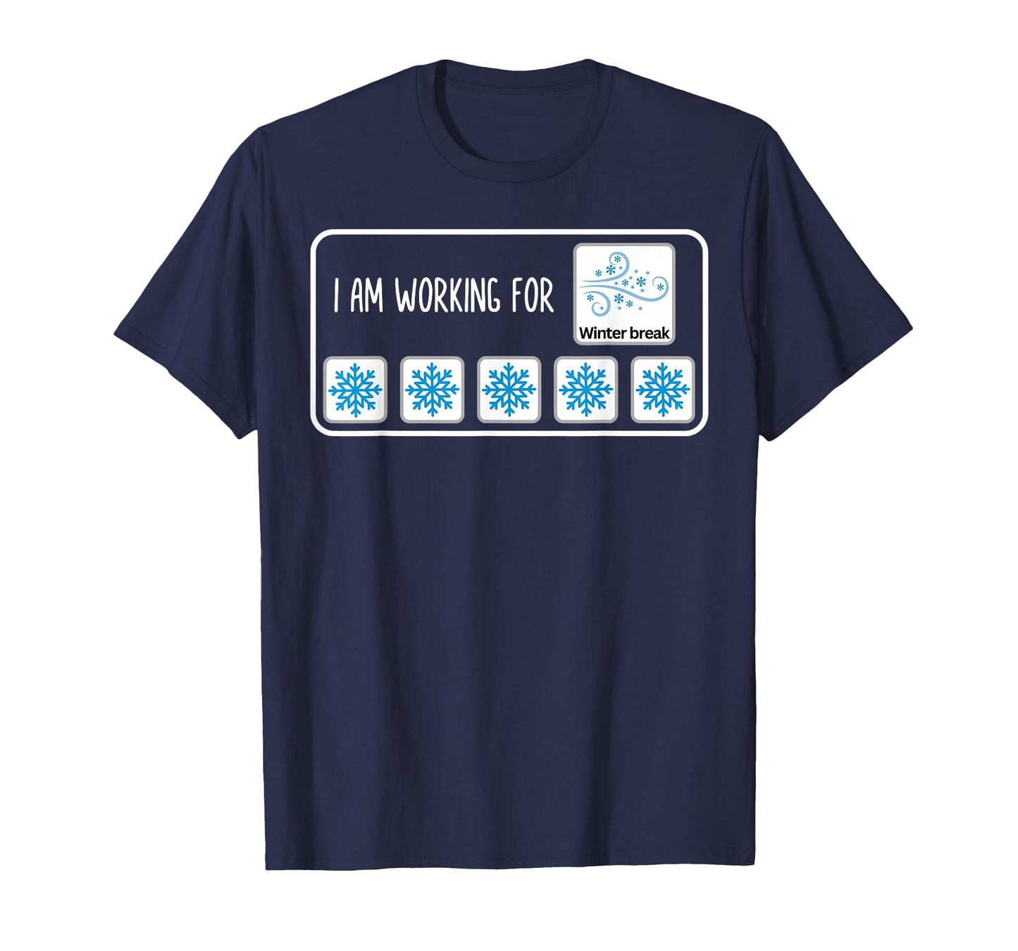 Retro I Am Working for Winter Break Christmas SPED Teacher T-Shirt