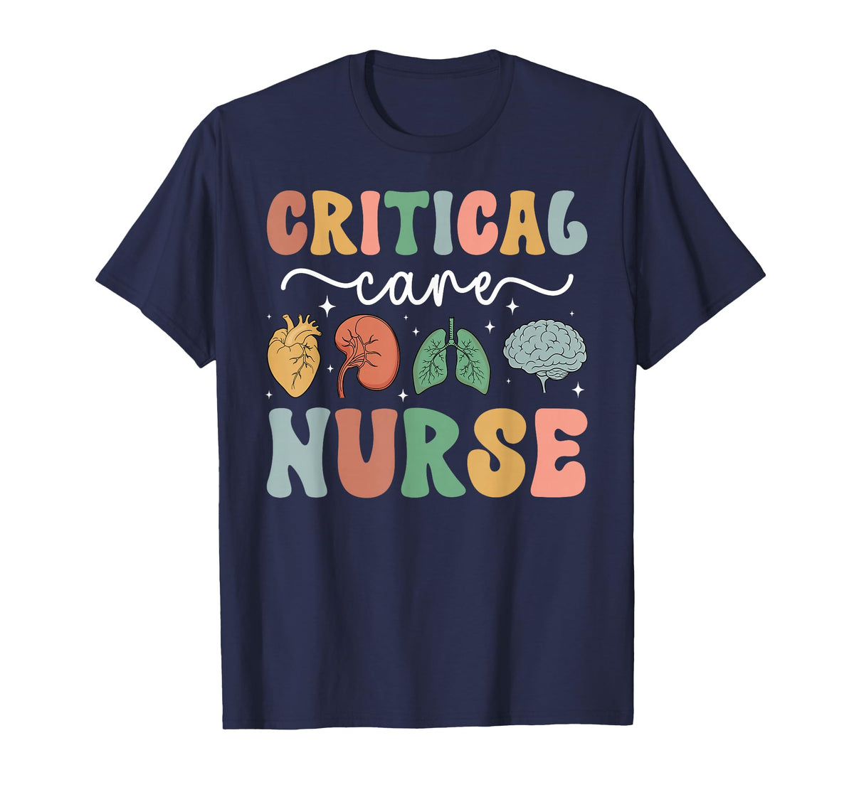 Critical Care Nurse Groovy Critical Care Unit T-Shirt