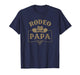 Rodeo Papa Cowboy Cowgirl Birthday Matching Family T-Shirt