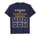 6 Stages of Marathon Running Let's Do This Funny Runner T-Shirt