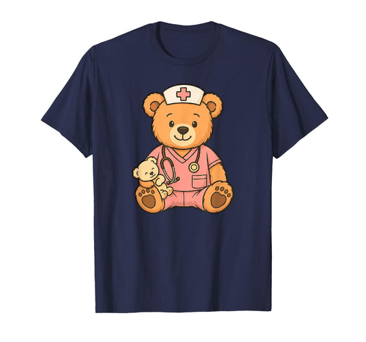 Pediatric Nurse Teddy Bear Student Healthcare Practitioner T-Shirt