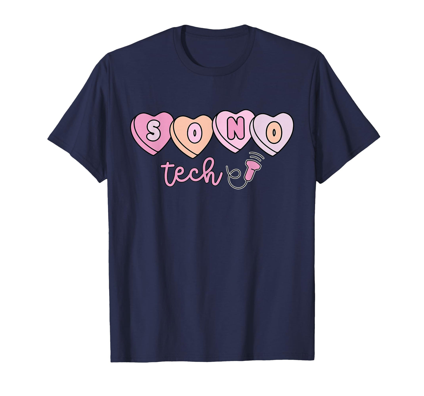 Heart Candy Sono Tech Valentines Sonographer Ultrasound Tech T-Shirt