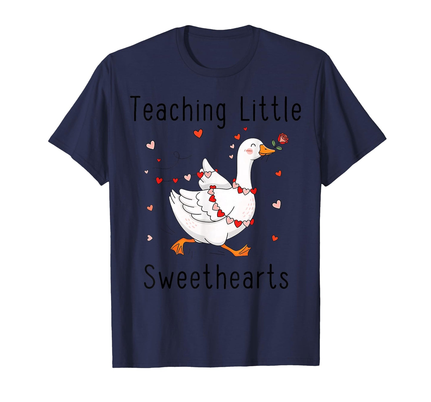 Teaching Sweethearts Silly Goose Valentines Teacher T-Shirt