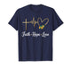 Christian God Jesus Sunflower Floral Flower Faith Hope Love T-Shirt