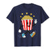 Funny Cartoon Popcorn Bucket Movie Snack Cinema Food Lover T-Shirt