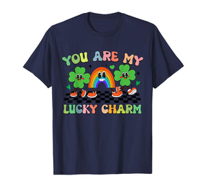 Retro Groovy You are My Lucky Charm St Patrick's Day Kids T-Shirt