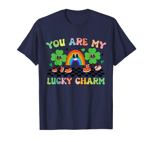 Retro Groovy You are My Lucky Charm St Patrick's Day Kids T-Shirt