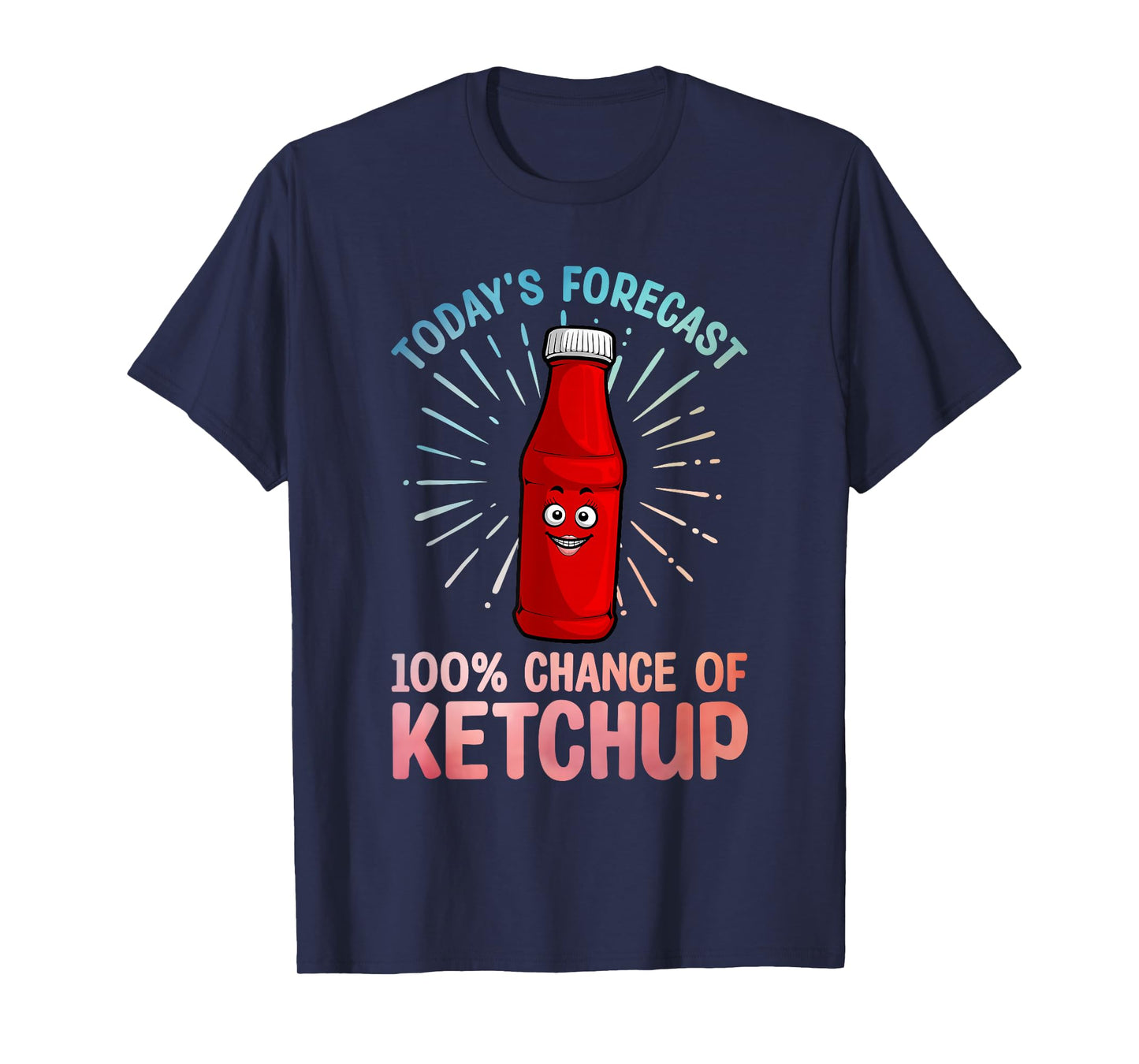 Funny Ketchup Art for Men Women Youth Tomato Ketchup Lover T-Shirt