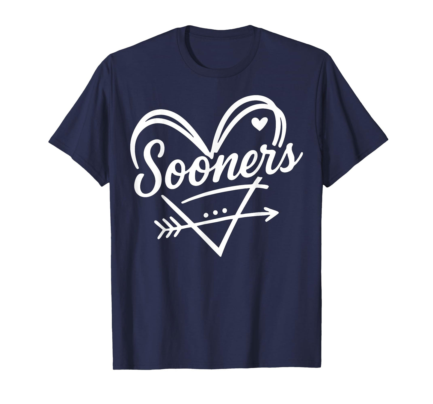 Vintage Sooner Heart Arrow Graphic Gift for Men Women Kids T-Shirt