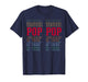 Pop Pop Funny Athletic Lettering Father's Day Grandpa T-Shirt