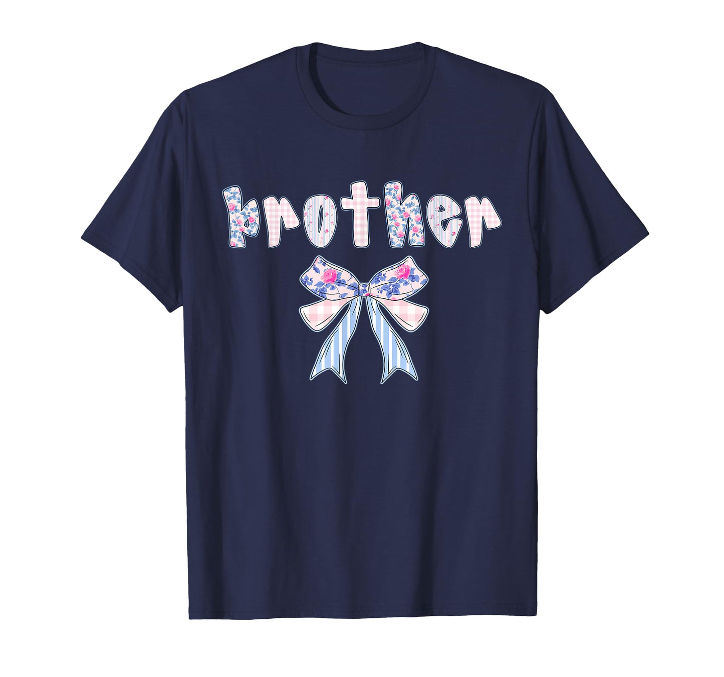 Brother Matching Family Group Flower Bow Birthday Girls T-Shirt