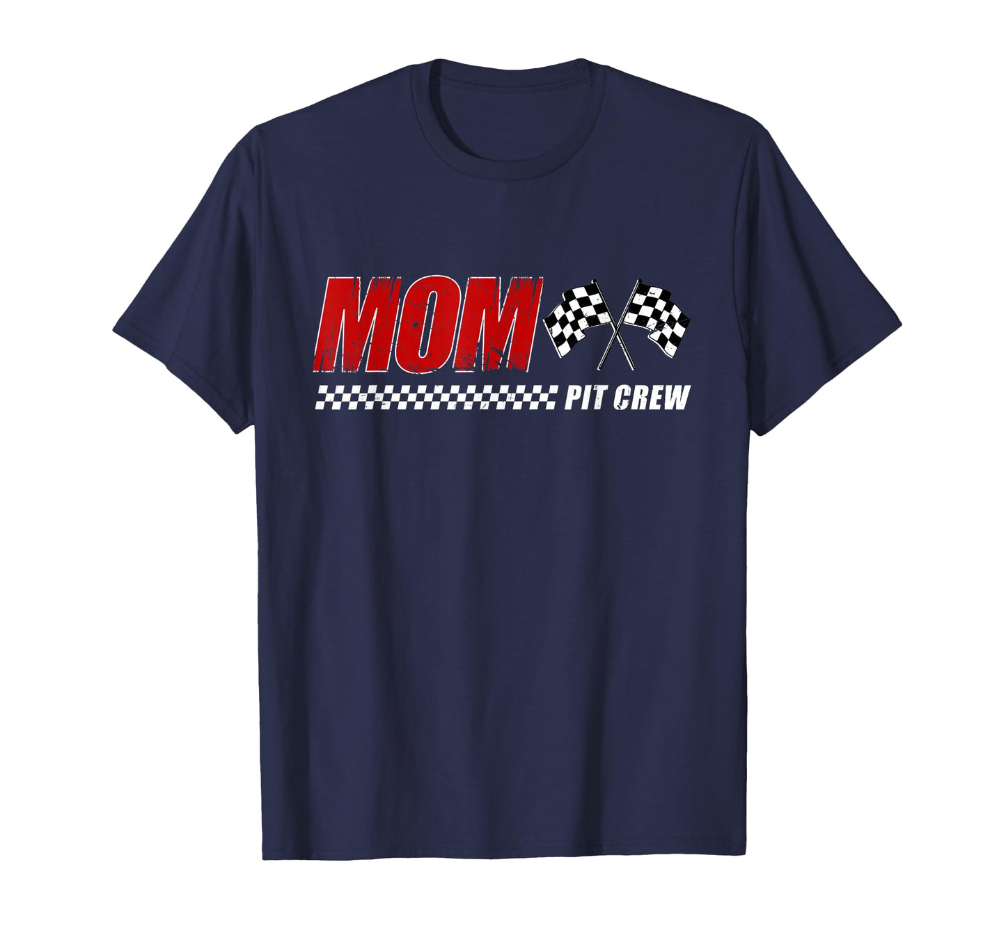 Mom Pit Crew Race Car Birthday Family Matching Birthday T-Shirt