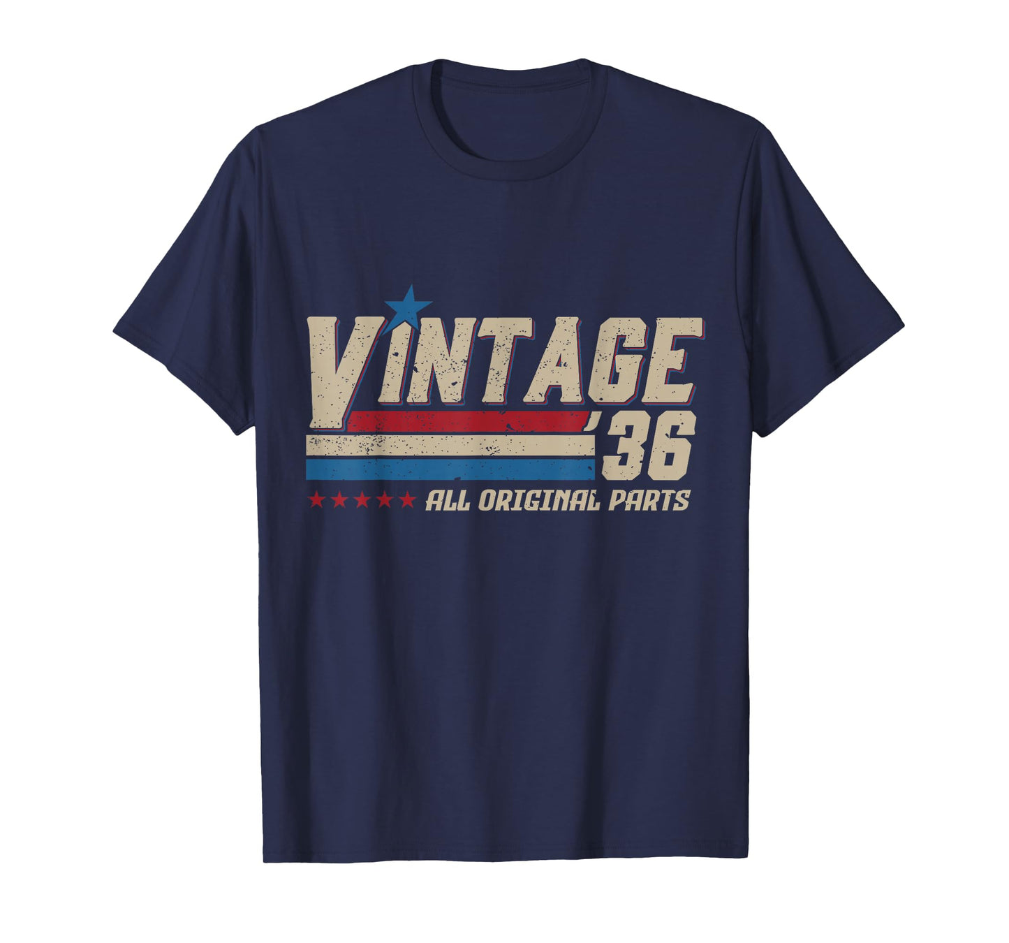 Vintage 1936 All Original Parts Birthday Men T-Shirt