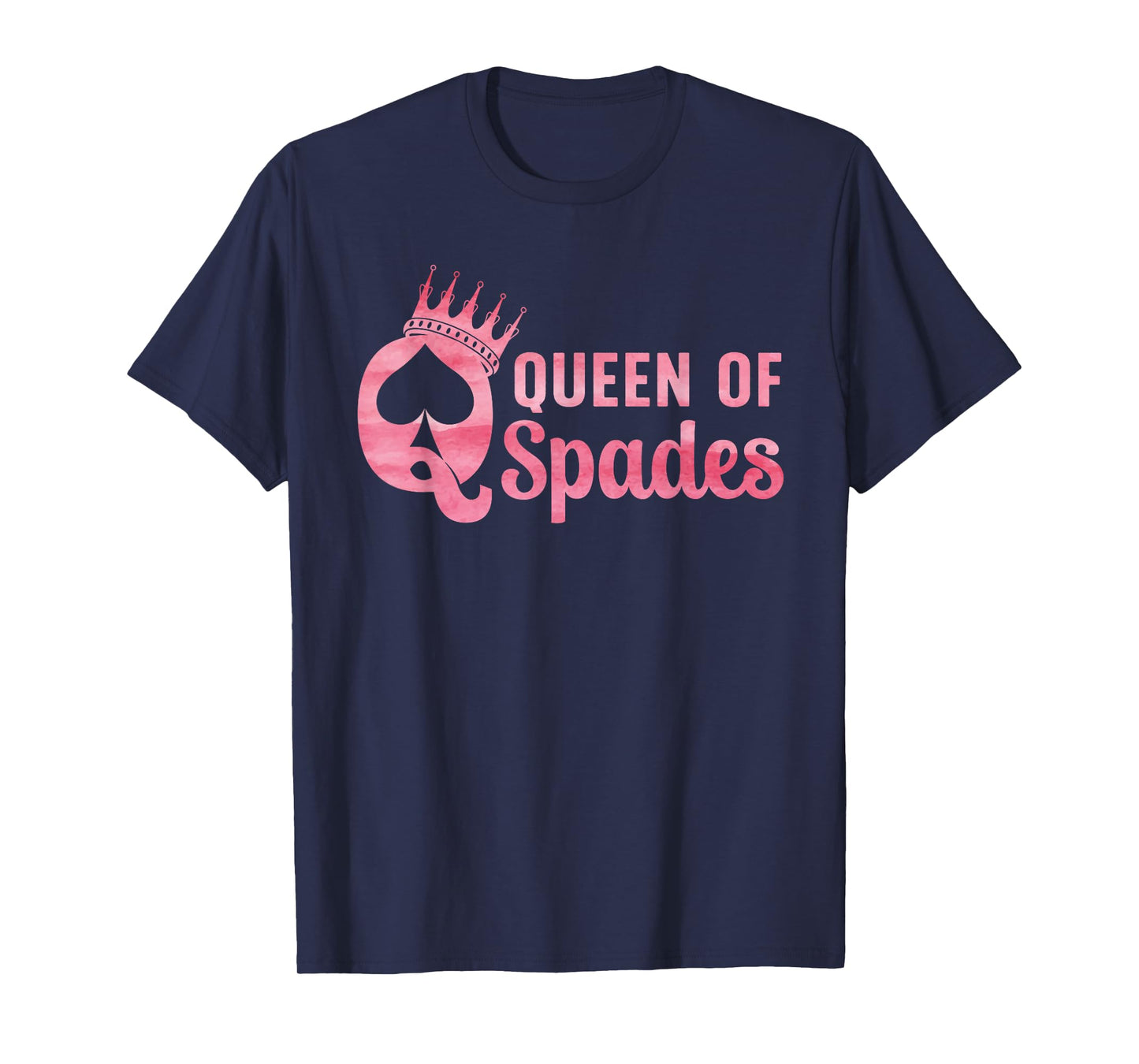 Queen of Spades Design for Women Girl Card Game Spades Lover T-Shirt