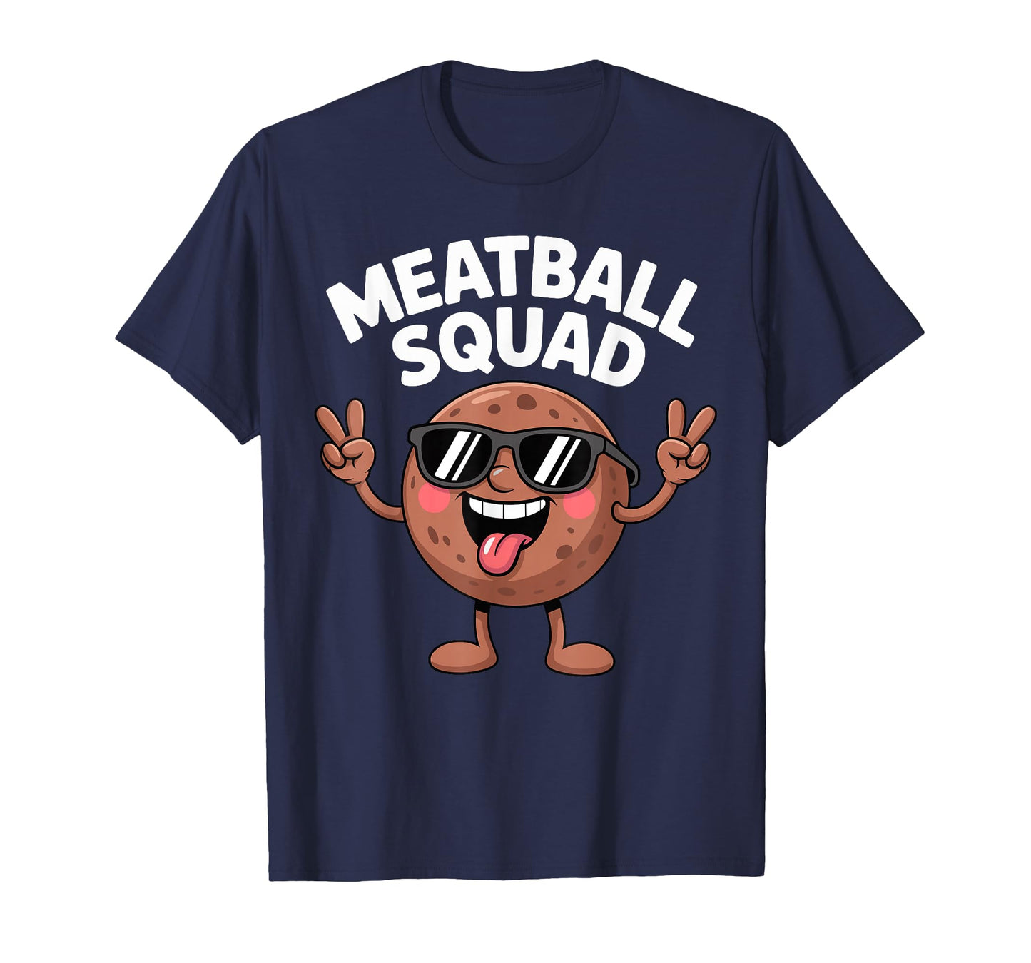Meatball Squad Spaghetti Pasta Humor T-Shirt