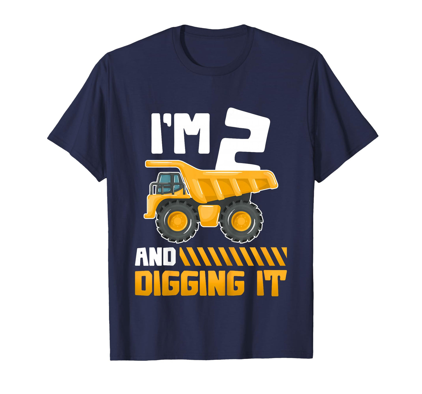 Two 2yr 2nd Birthday Construction Boys Girls 2 Years Old T-Shirt