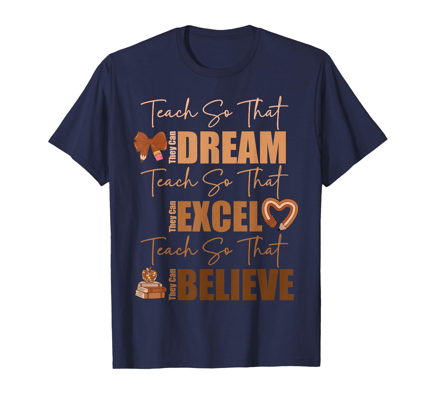 Teach So That They Can Dream Excel Teacher Black History BHM T-Shirt