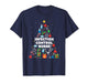 Infection Control Nurse Christmas Tree Lights Womens Mens T-Shirt
