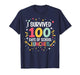 I Survived 100 Days of School Lunches 100th Day Cafeteria T-Shirt