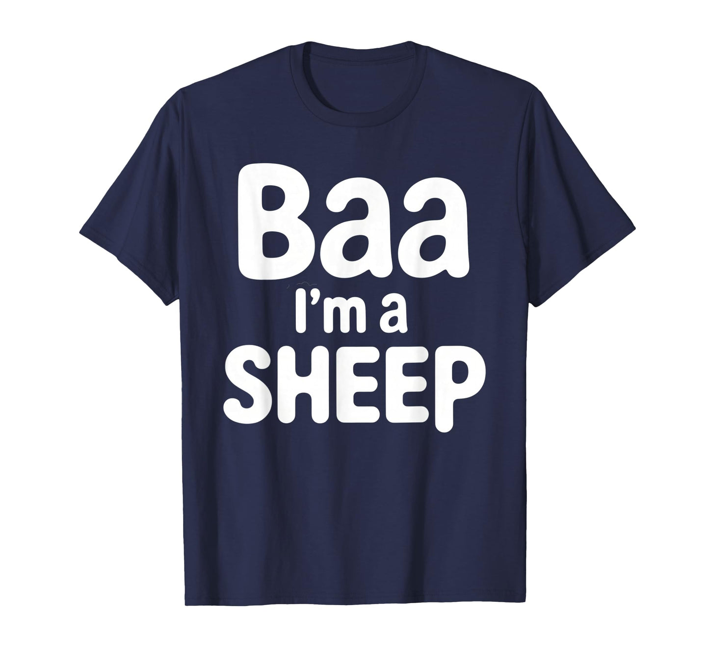 Baa I'm A Sheep Shirt Adult Men Women Kids Sheep Costume T-Shirt