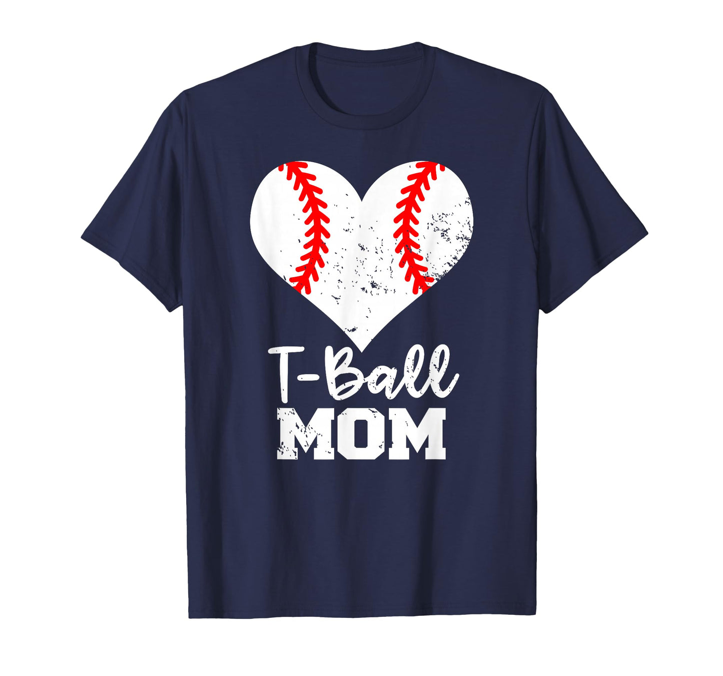 T-Ball Mom Heart Funny Tee Ball Mom T-Shirt