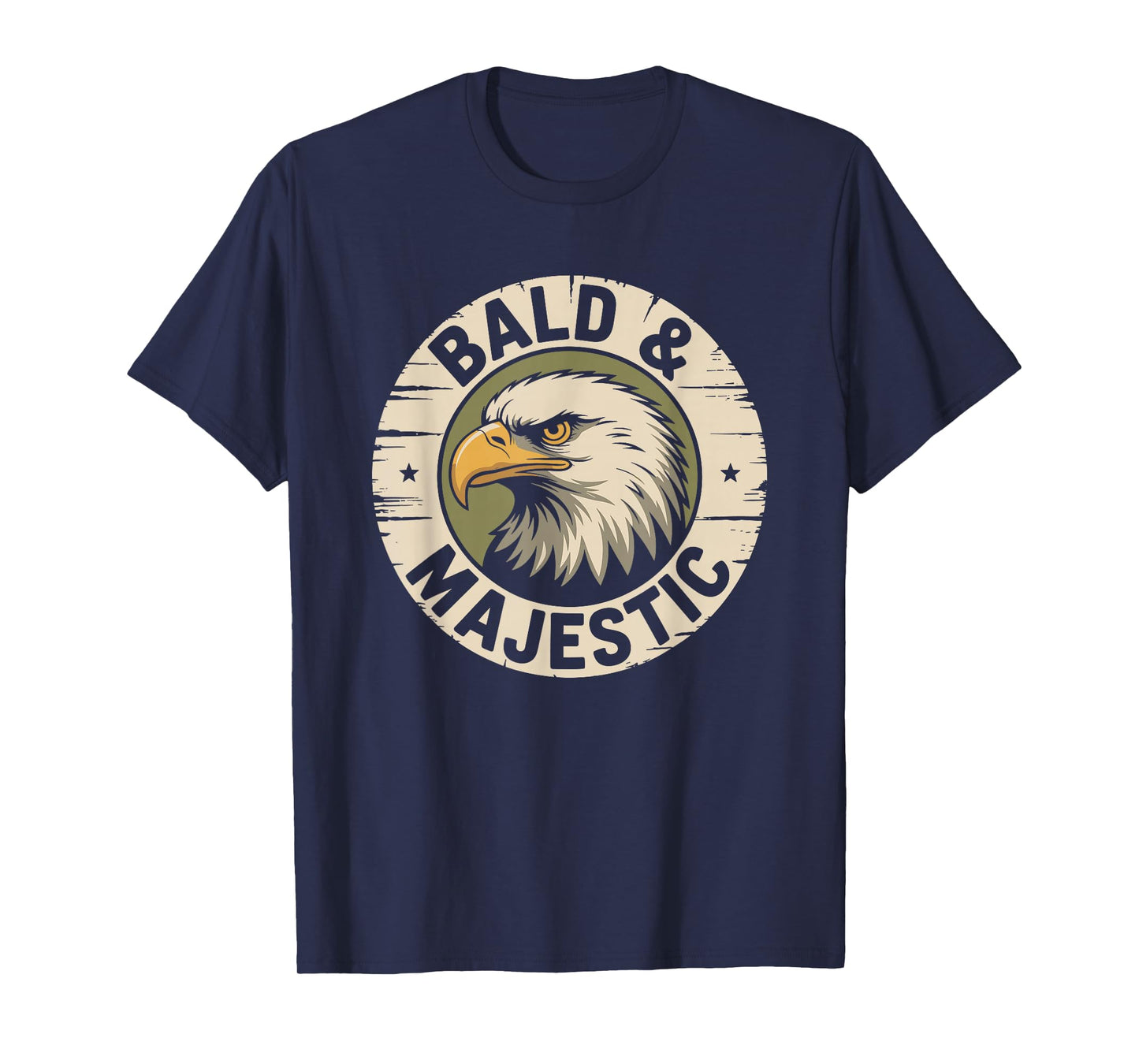 Bald and Majestic, Hairless Baldness and Balding Man T-Shirt