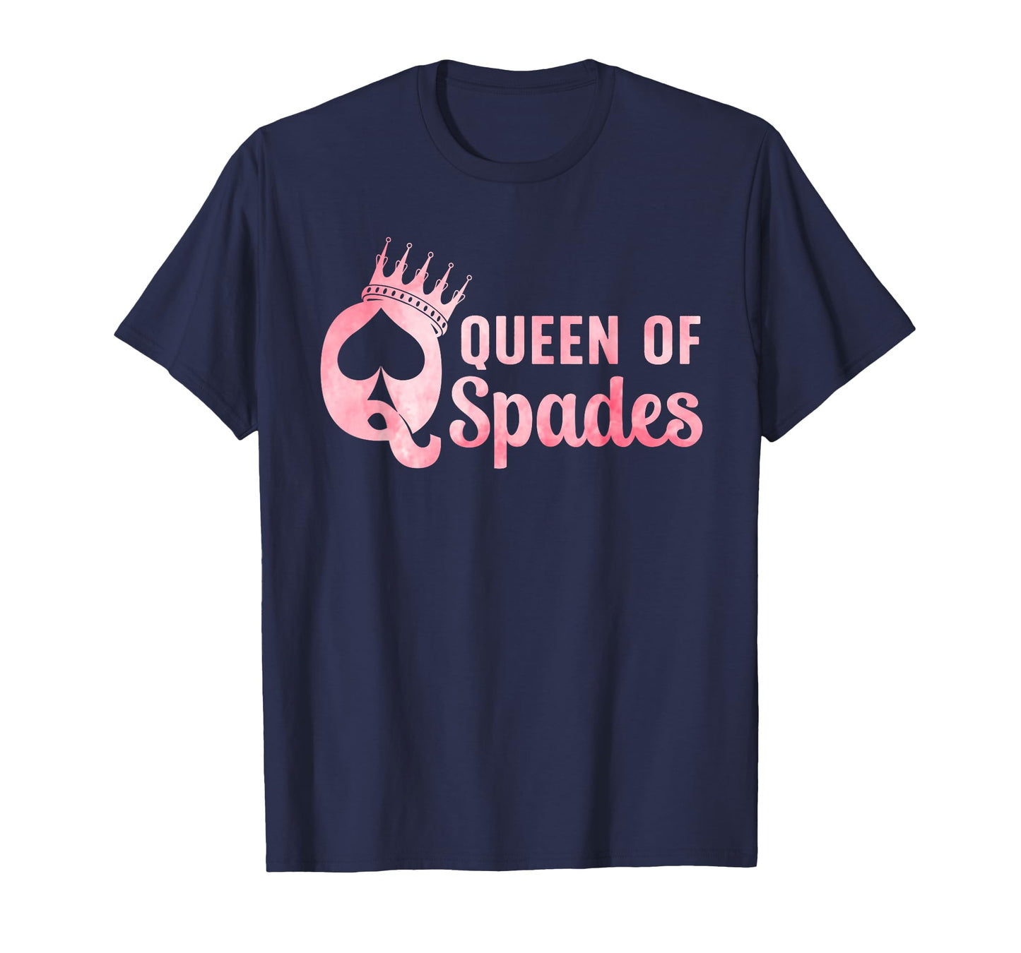 Queen of Spades Design for Women Girl Card Game Spades Lover T-Shirt