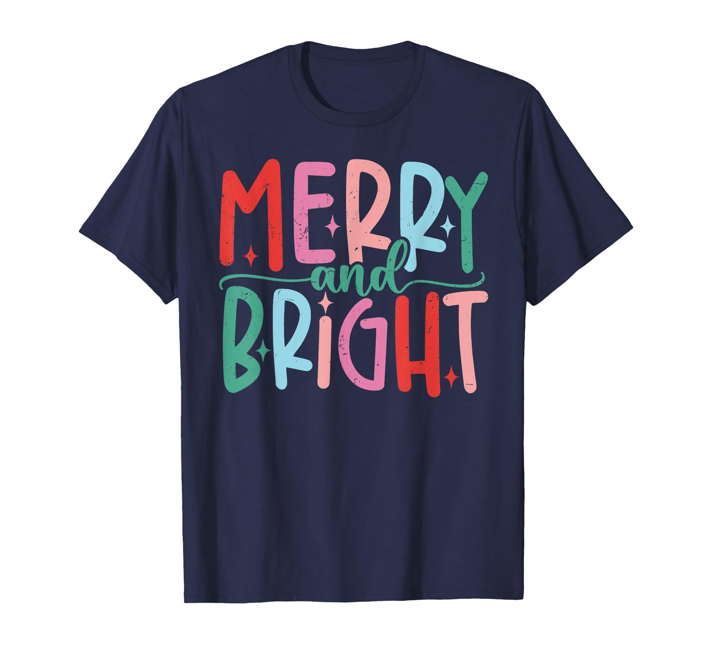 Merry & Bright Moody & Uptight Matching Couples Christmas T-Shirt