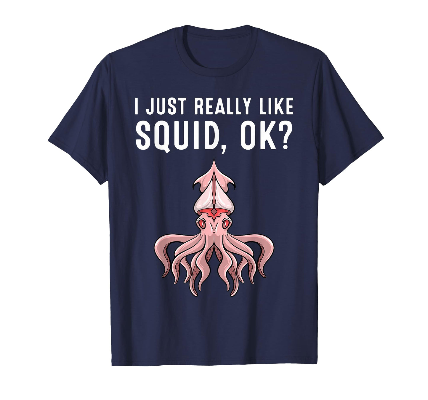 Cool Squid Art for Men Women Kids Giant Octopus Squid Lover T-Shirt