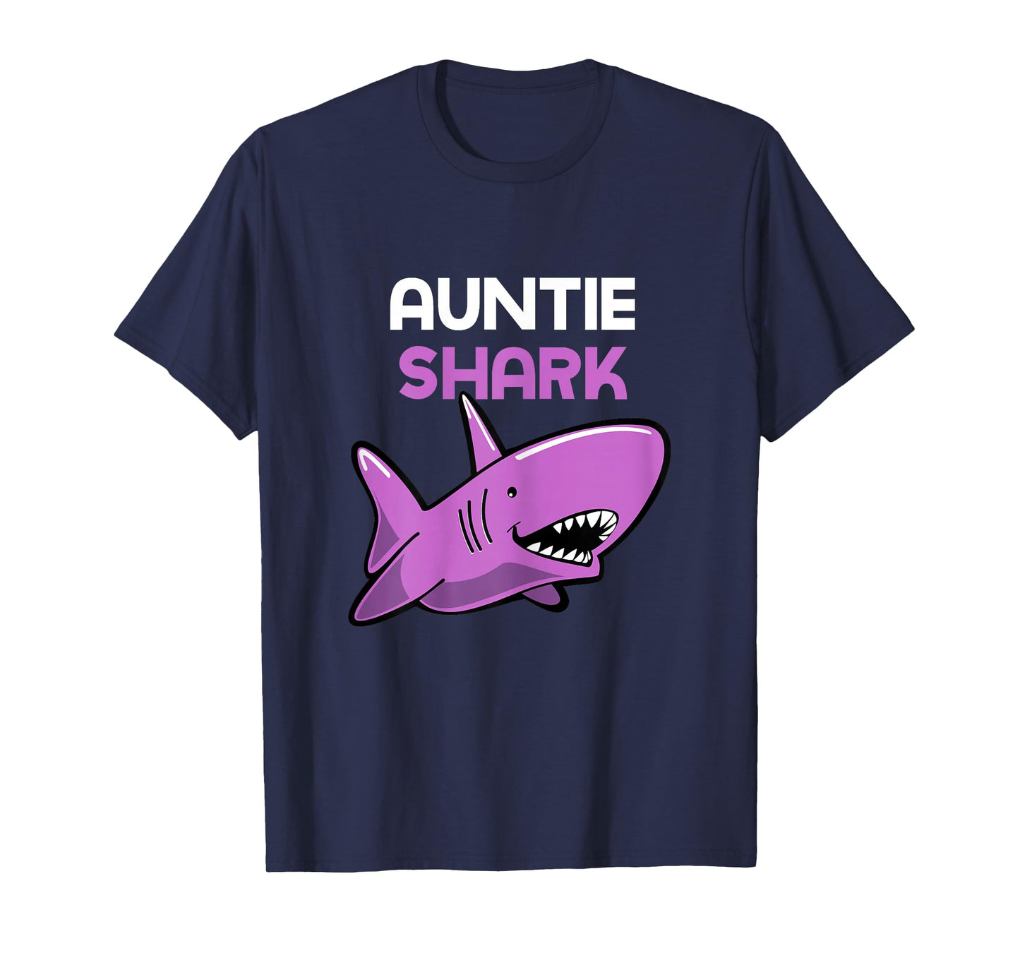Auntie Shark Cool Funny Family T-Shirt