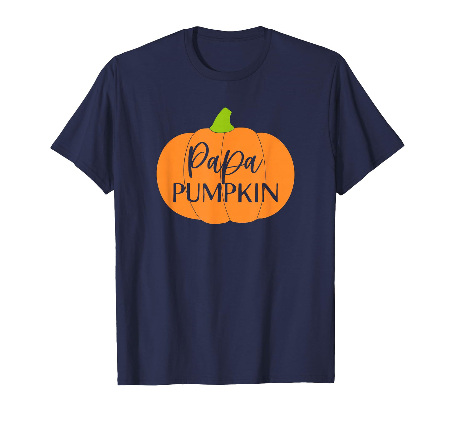 Fall Halloween Thanksgiving Papa Pumpkin Soon to Be Dad T-Shirt