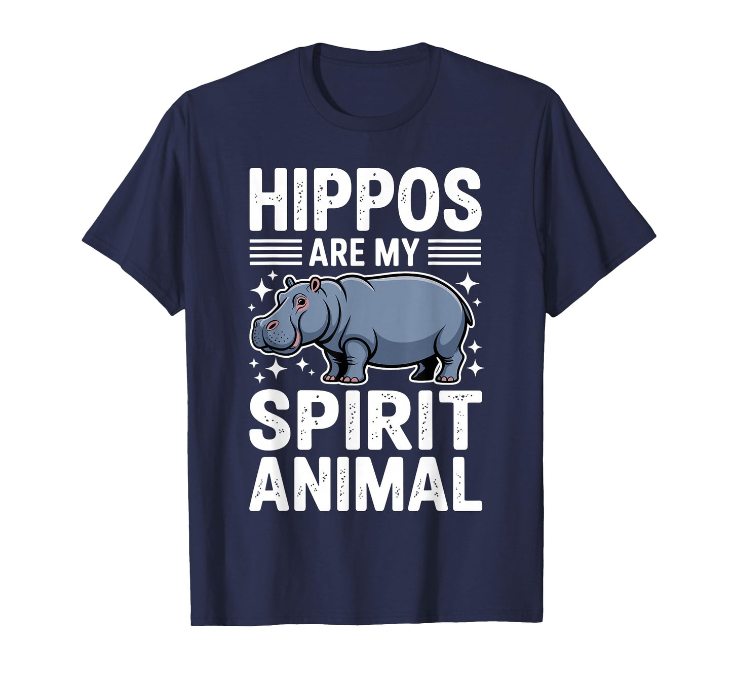 Funny Hippo Art for Men Women Kids Hippopotamus Hippo Lover T-Shirt