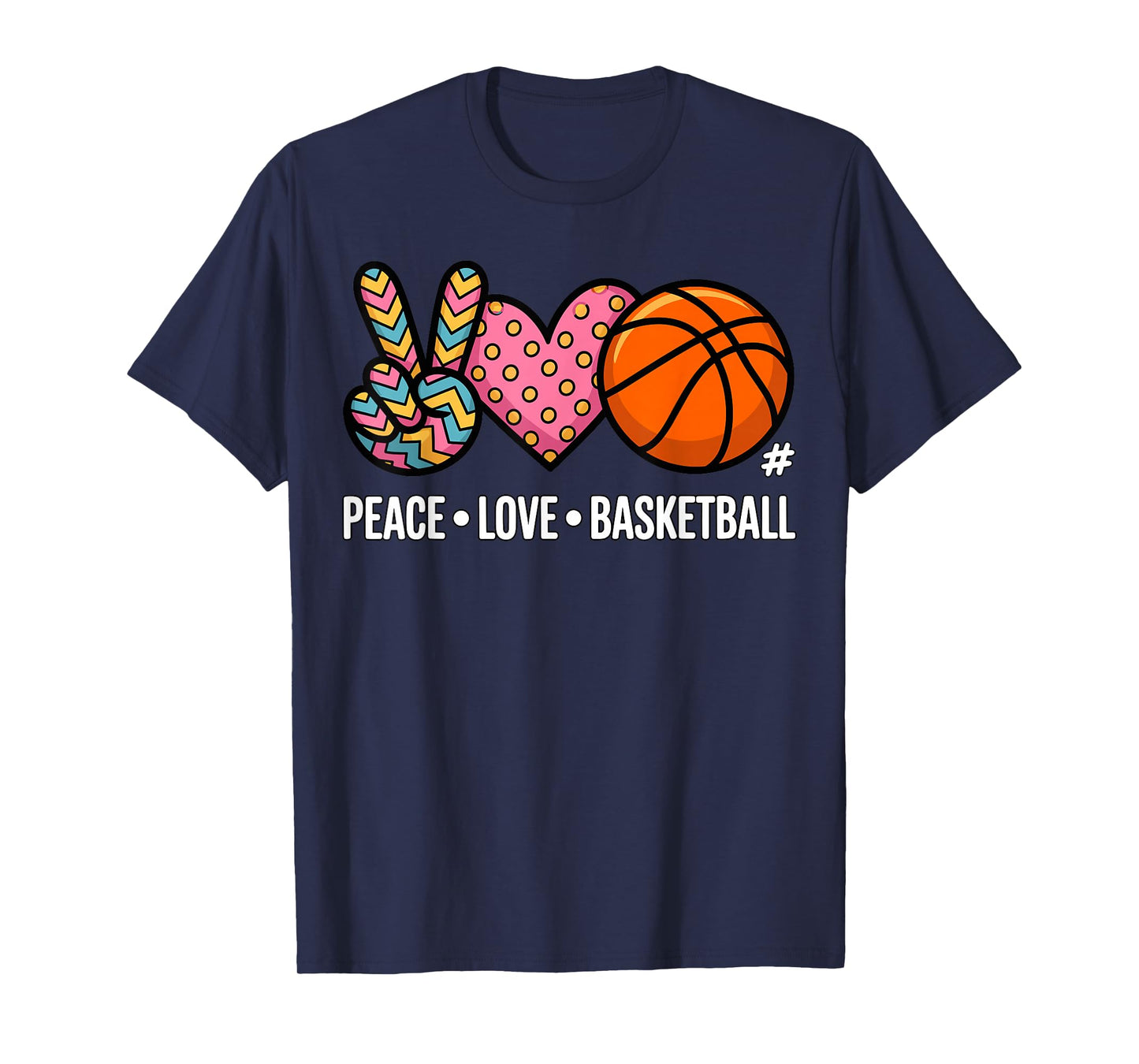 Peace Love Basketball T-Shirt