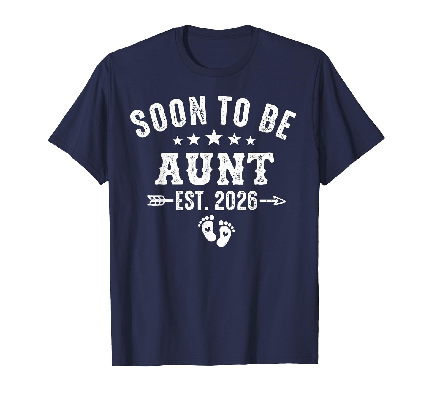 Soon to Be Aunt Est 2026 Pregnancy Announcement T-Shirt