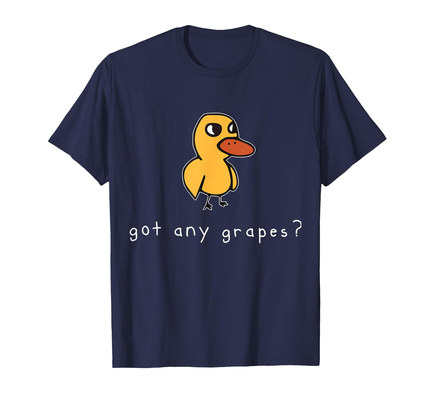Funny Duck Got Any Grapes Graphic Summer Design T-Shirt