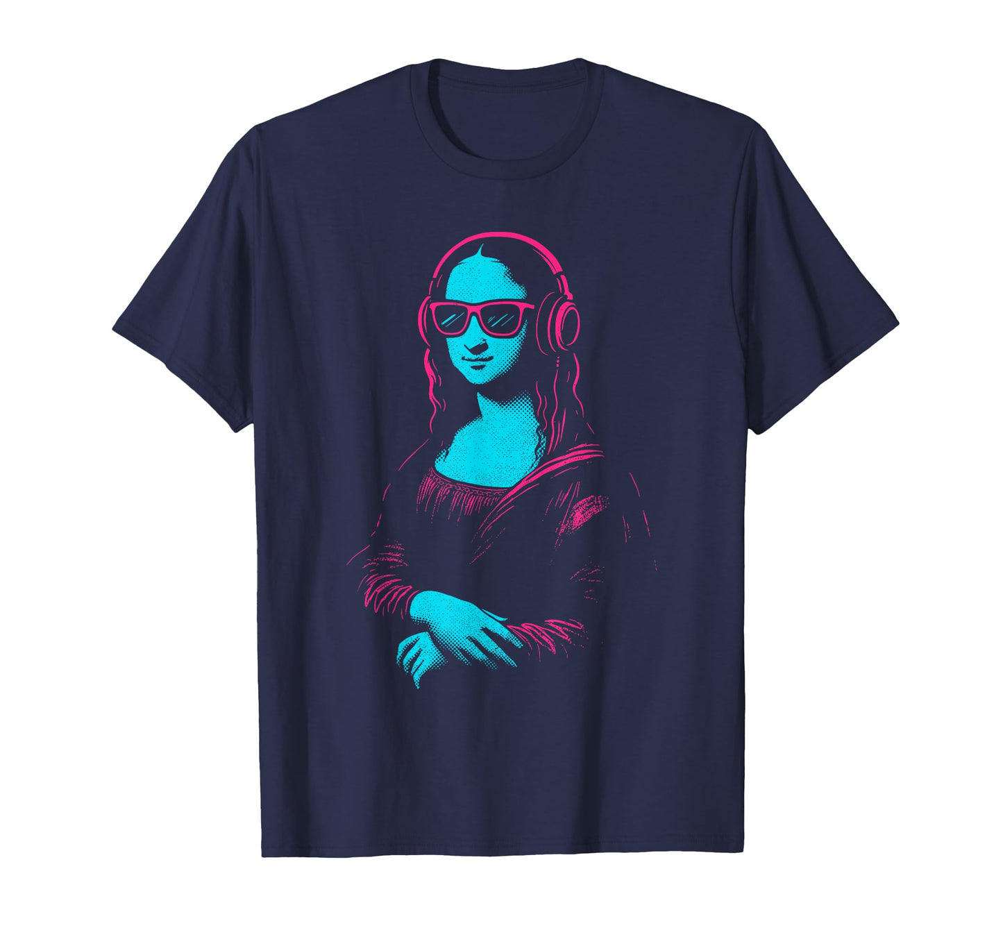 Y2K Art Men Women Kids Funny Mona Lisa T-Shirt