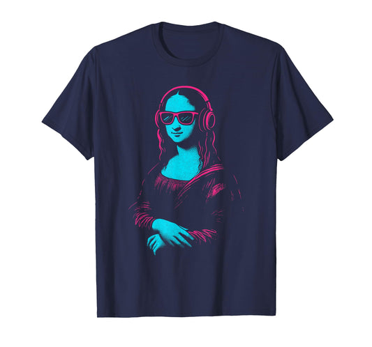 Y2K Art Men Women Kids Funny Mona Lisa T-Shirt