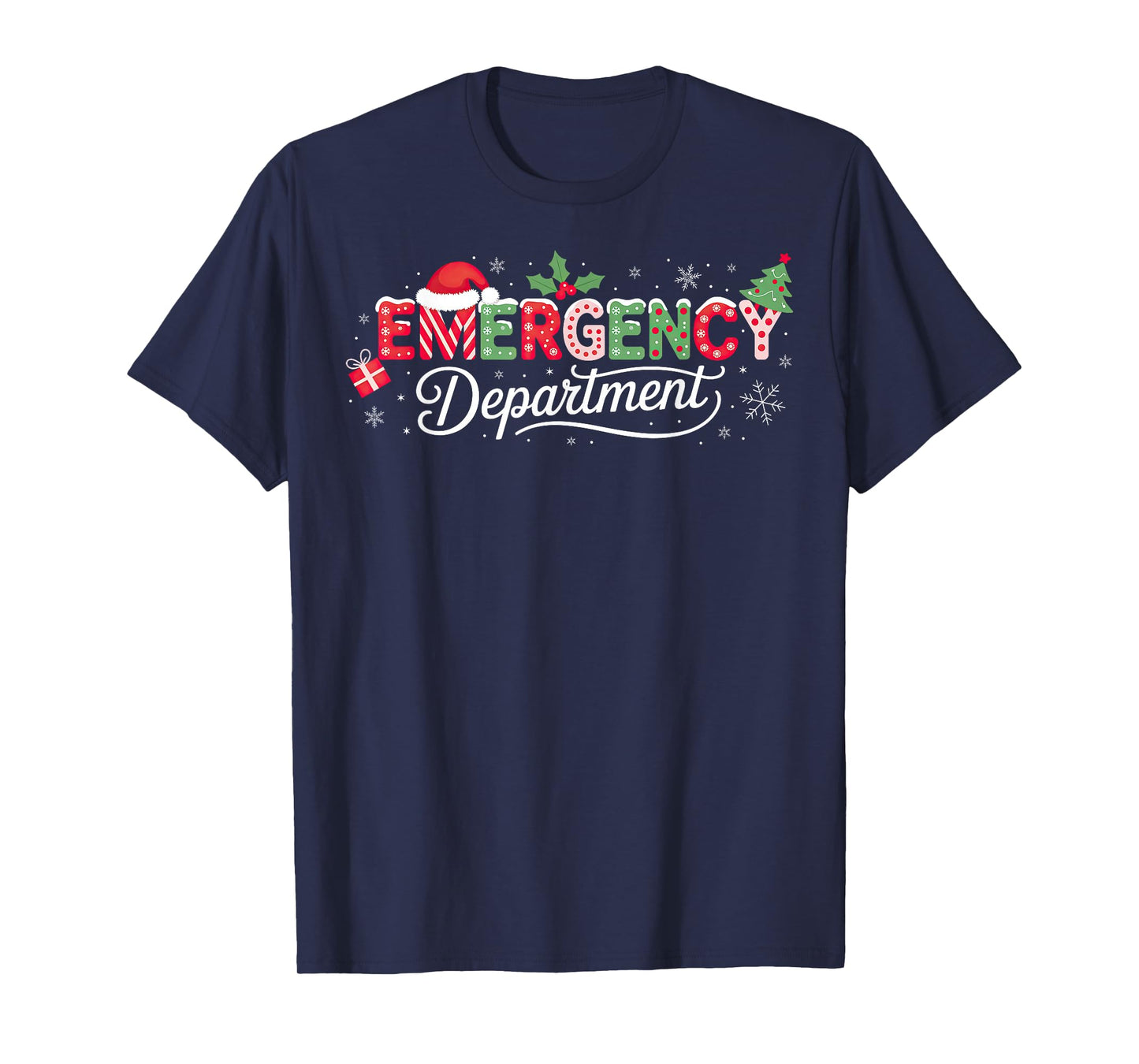 Emergency Department Christmas Santa ER T-Shirt
