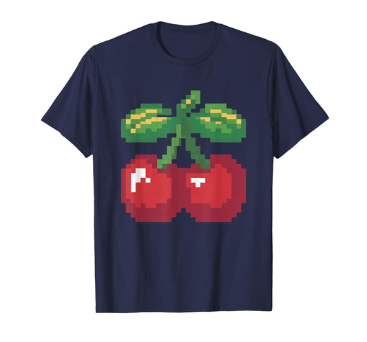 Pixel Cherries 80s Video Game Halloween Costume Easy Group T-Shirt