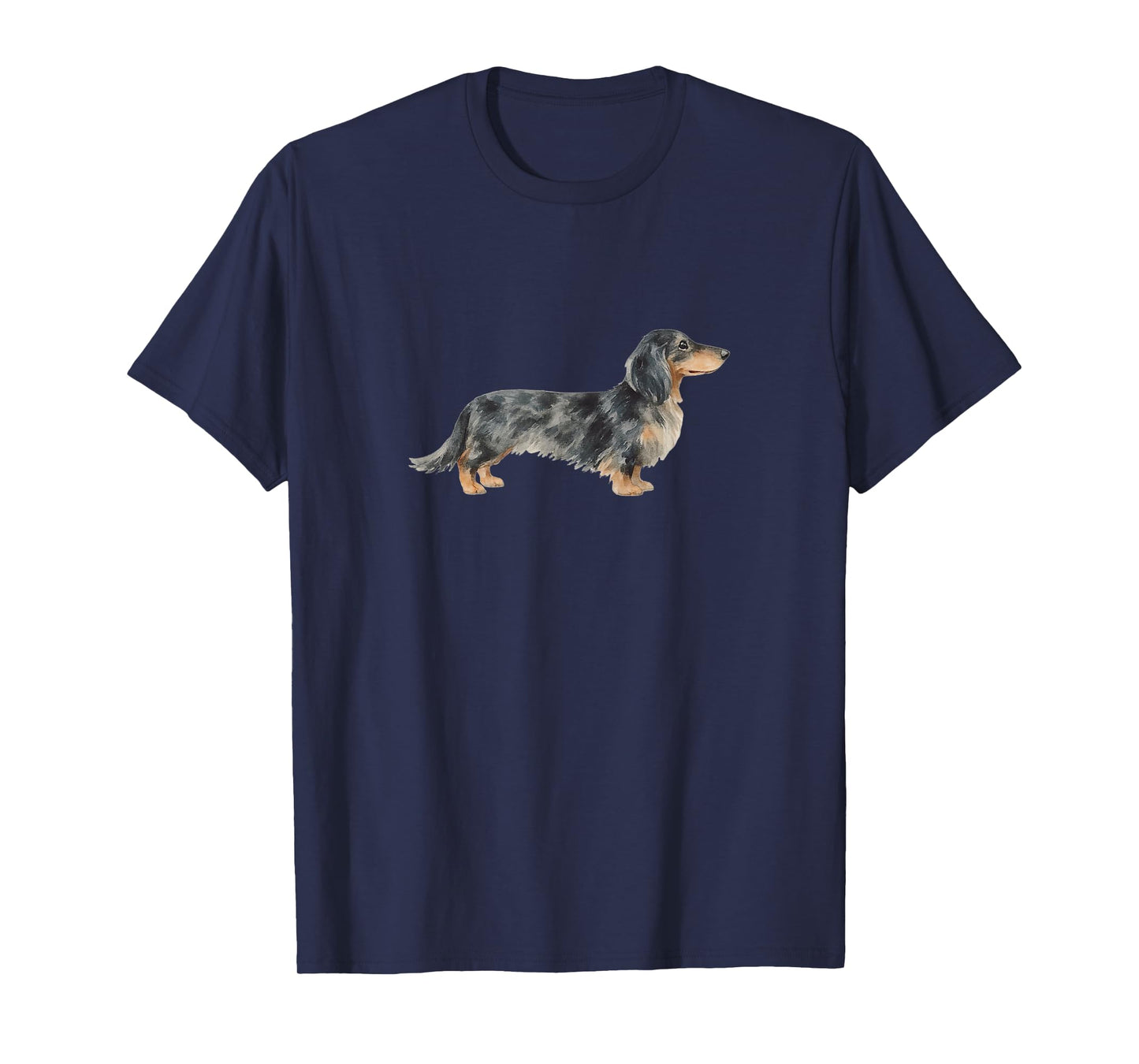 Long Haired Black and Cream Dapple Dachshund T-Shirt