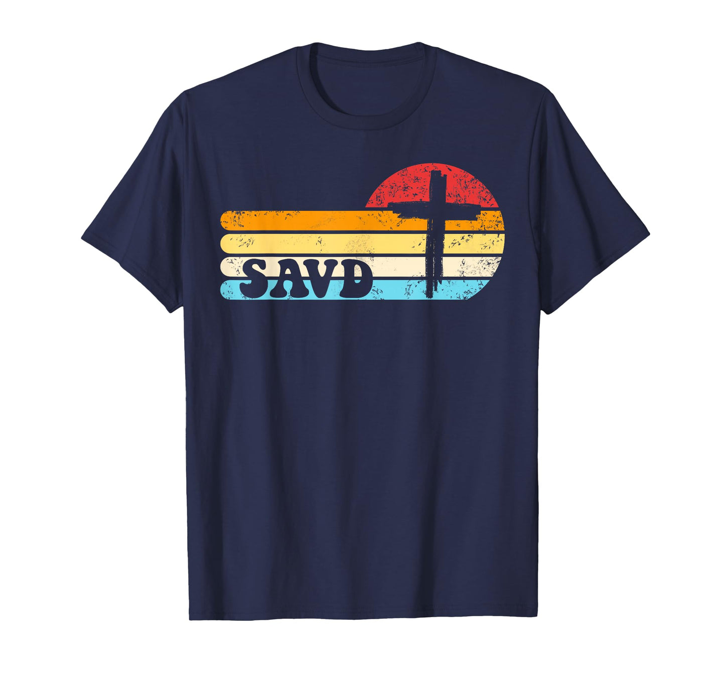 Saved Cross Retro Bible Christian Faith Jesus Savd T-Shirt