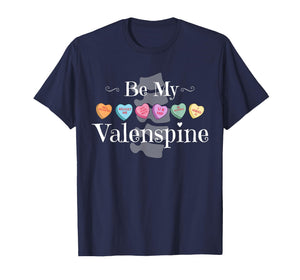 Spine Chiropractor Doctor Valenspine Valentine Chiro Squad T-Shirt