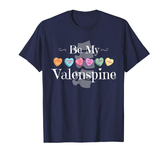 Spine Chiropractor Doctor Valenspine Valentine Chiro Squad T-Shirt