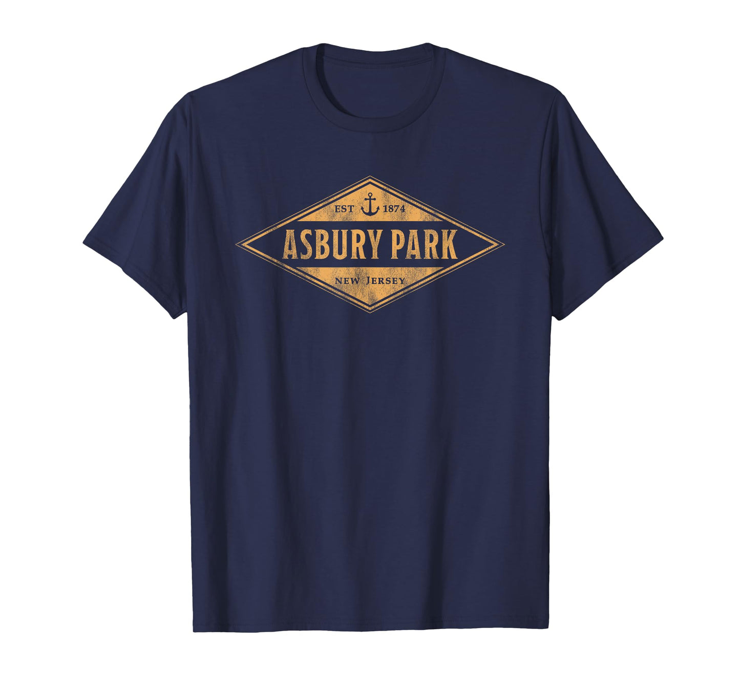 Asbury Park New Jersey NJ Souvenir Vacation Vintage Badge T-Shirt
