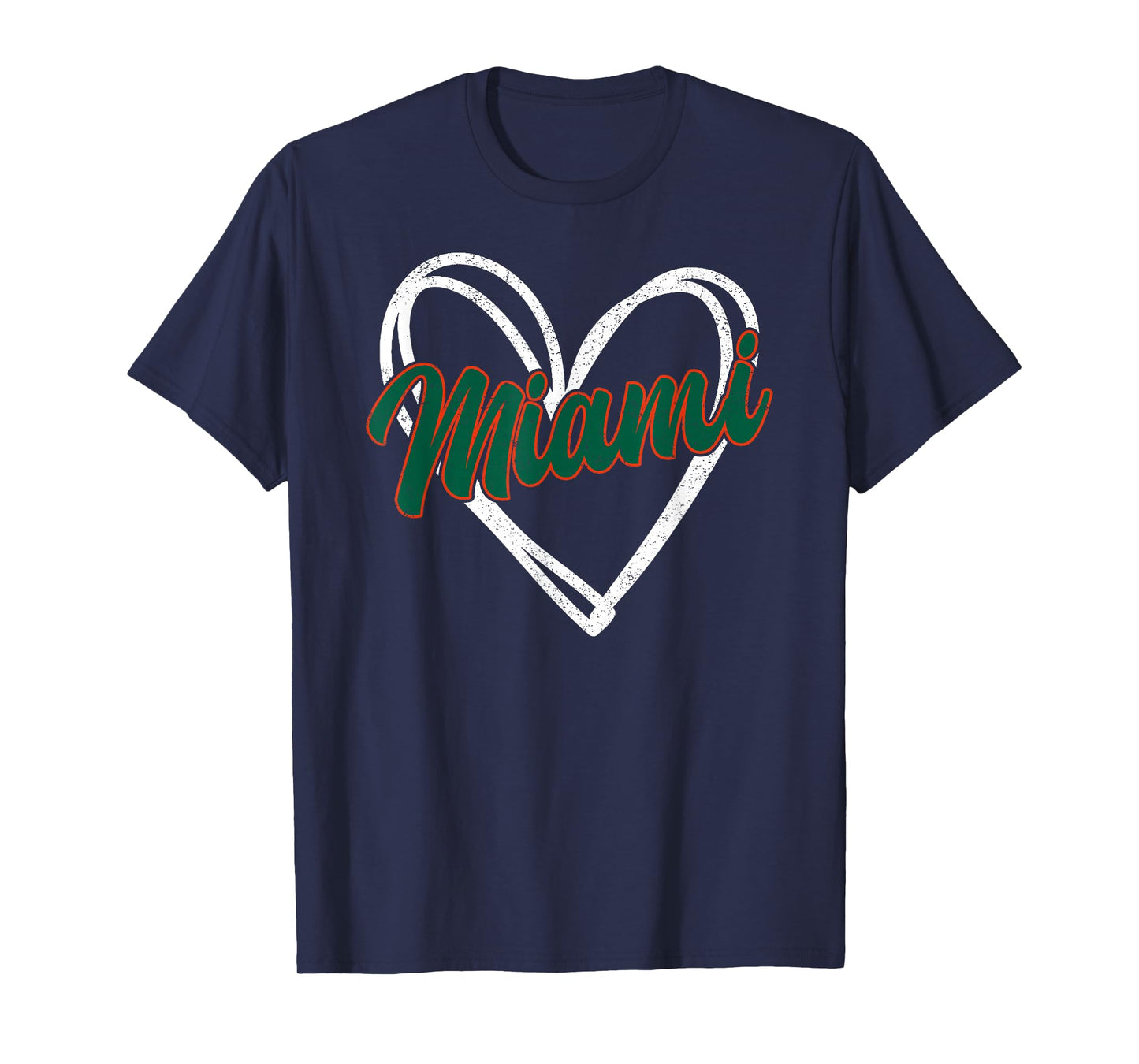 Miami Heart Vintage Men Women Kid T-Shirt