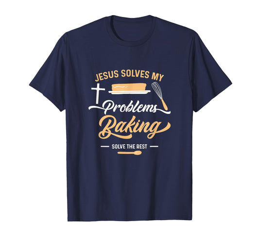 Jesus and Baking Funny Christian Baker Chef T-Shirt