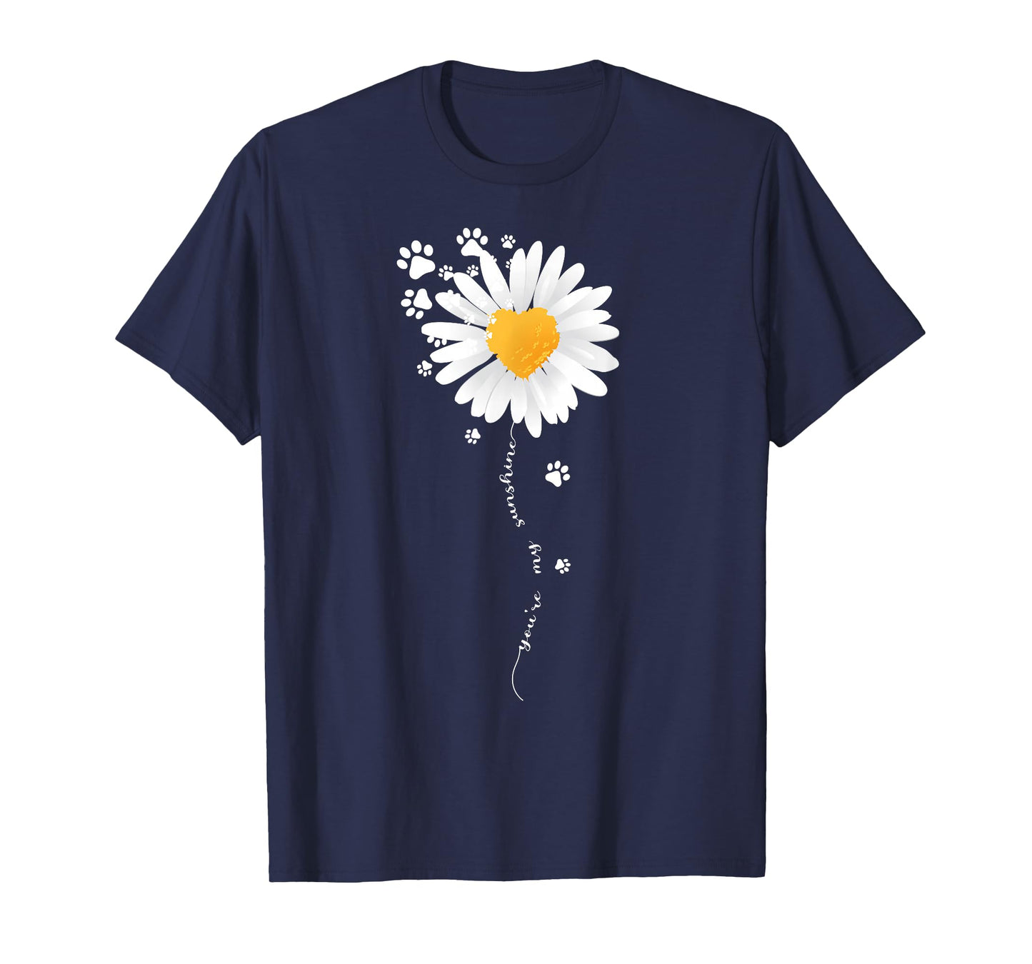Paw Full of Daisies Paw Dog Lover T-Shirt