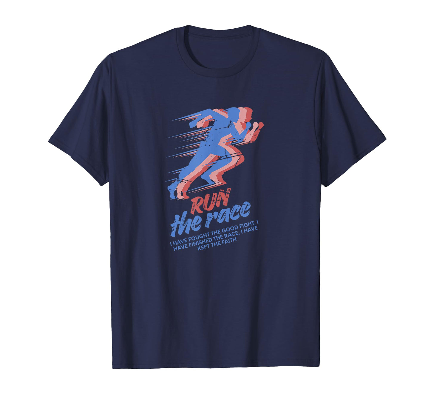 Run The Race Bible Verse Timothy Corinthians Subtle Faith T-Shirt