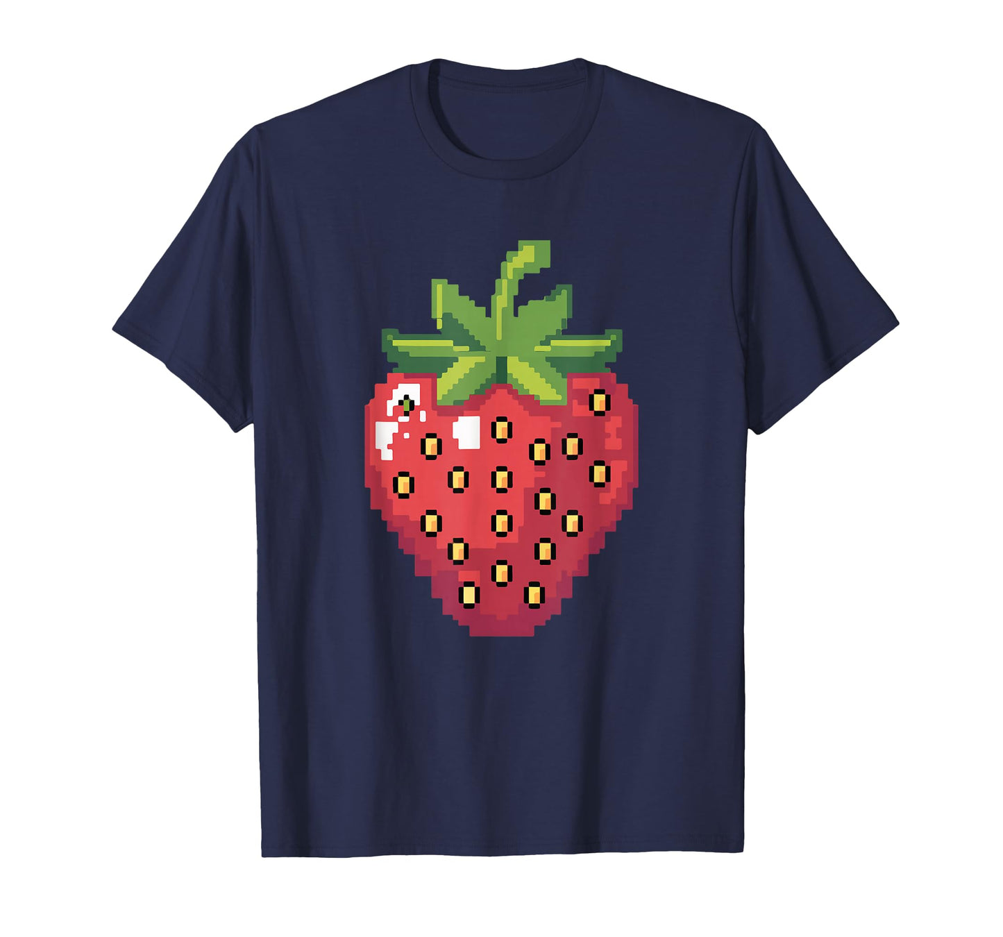 Pixel Strawberry 80s Video Game Halloween Costume Easy Group T-Shirt